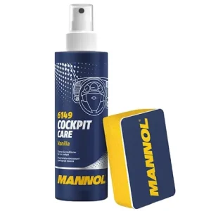 Bestseller Mannol műszerfal, műanyag és gumiápoló készítmény pumpás kiszerelésben, szivacs tartozékkal, vanília illattal, Mannol 6149