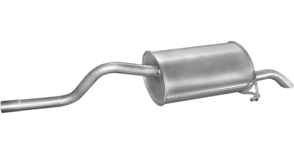 Biztonságos vásárlás Polmo hátsó kipufogódob, RENAULT CLIO, 1998-2013