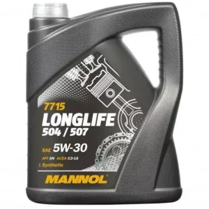 Mannol, 7715 Motorolaj 5W-30 LL, 5L Biztonságos vásárlás