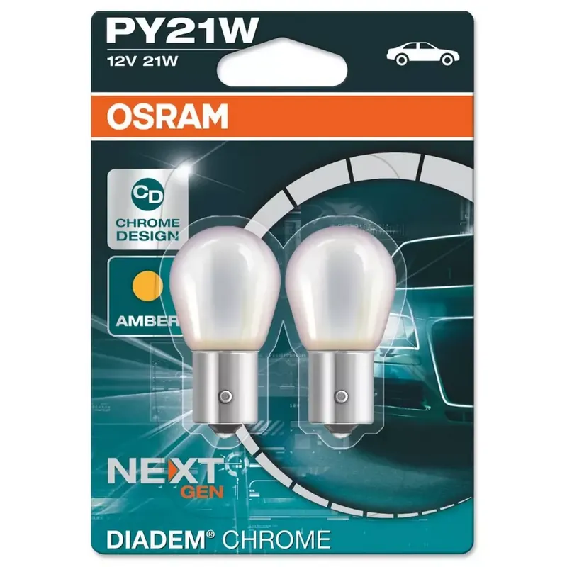 Osram, Izzó Sárga-Króm, 21W-12V Gyors szállítás