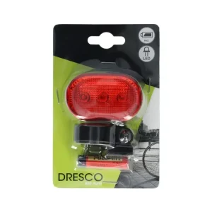Vásárlói kedvenc Dresco, Kerékpáros Hátsó Lámpa - 3xLED